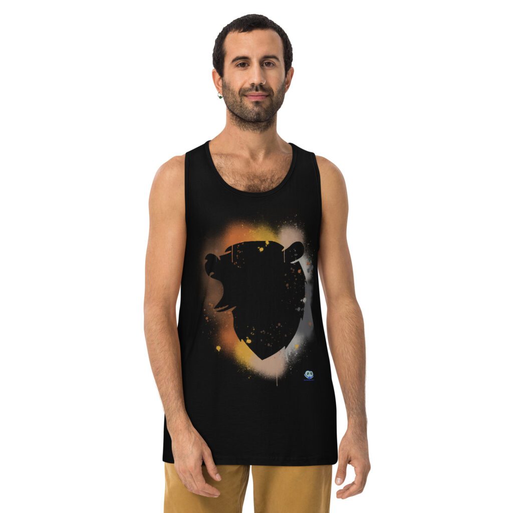 Men’s premium tank top - Bear Paint