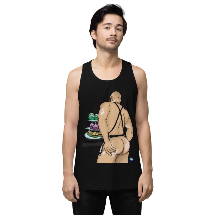 Men’s premium tank top - Cakes - Image 2