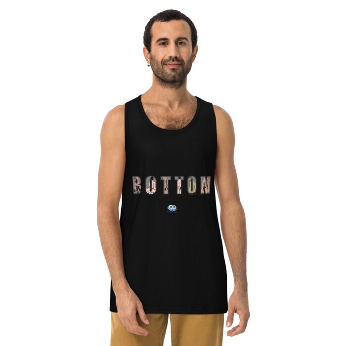 Men’s premium tank top - Bottom Cutout - Image 2