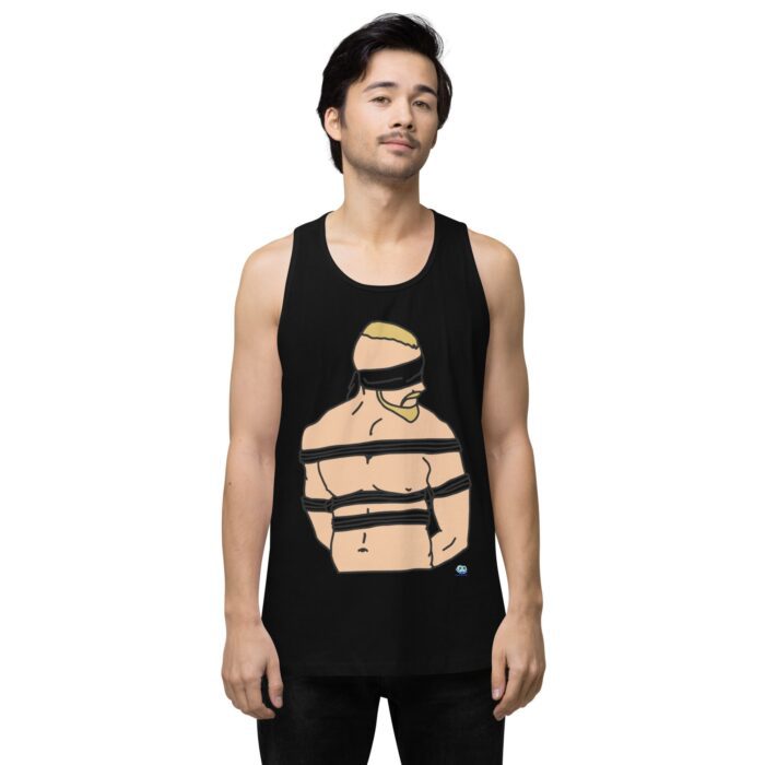 Men’s premium tank top - Bound and Blindfolded - Image 2