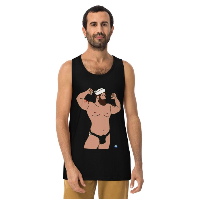 Men’s premium tank top - Burly Sailor - Image 2