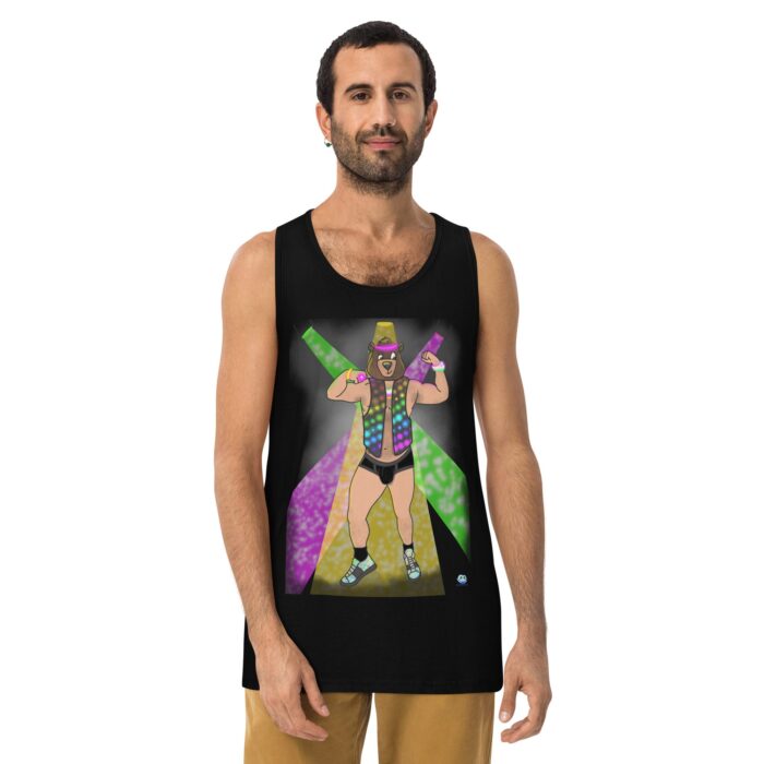 Men’s premium tank top - Circuit Bear - Image 2