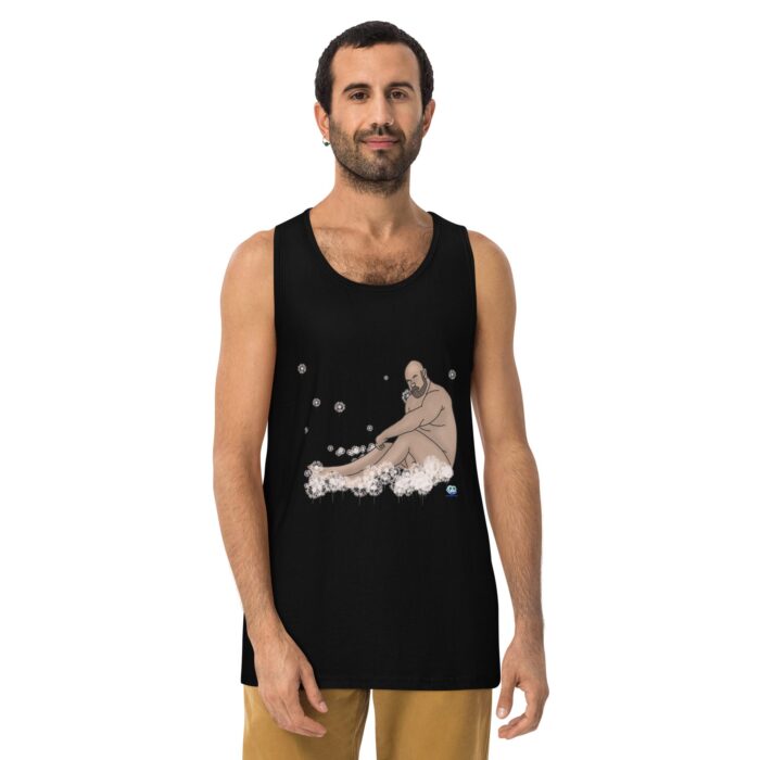 Men’s premium tank top - Dandelions - Image 2