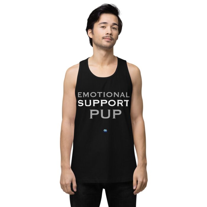 Men’s premium tank top - Emotional Support Pup - Image 2