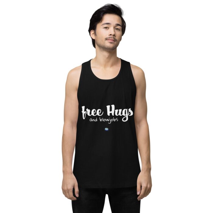 Men’s premium tank top - Free Hugs - Image 2