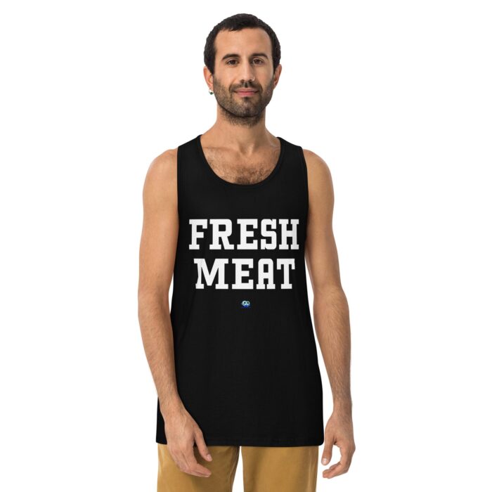 Men’s premium tank top - Fresh Meat - Image 2