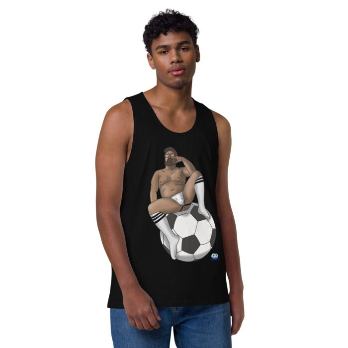 Men’s premium tank top - Futbal / Soccer - Image 2