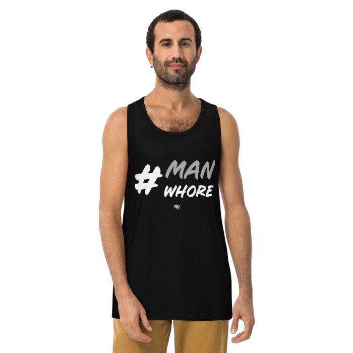Men’s premium tank top - Man Whore - Image 2