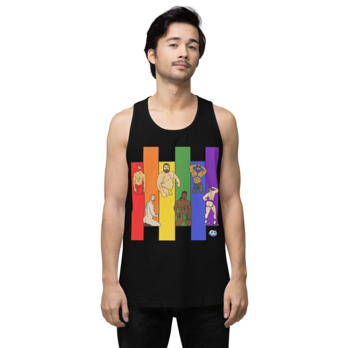 Men’s premium tank top - Pride Columns - Image 2