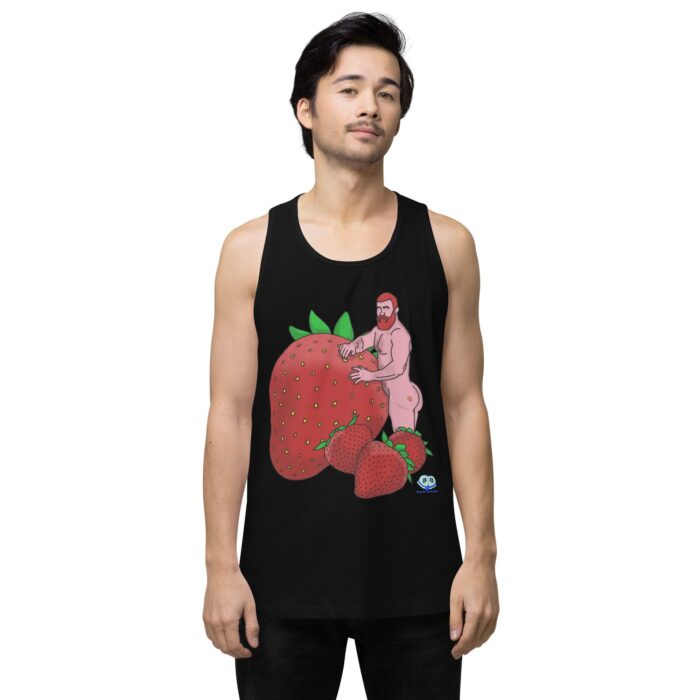Men’s premium tank top - Red and Wild - Image 2