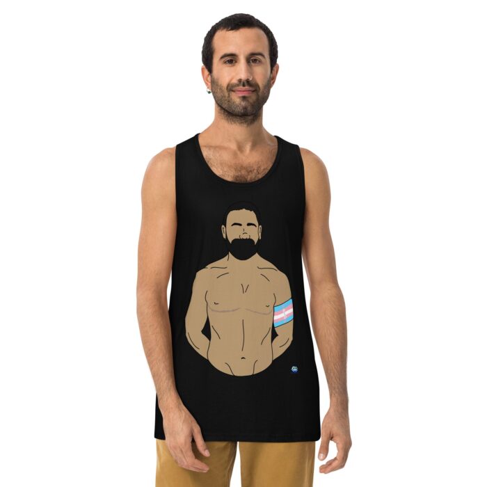Men’s premium tank top - Trans Pride - Image 2