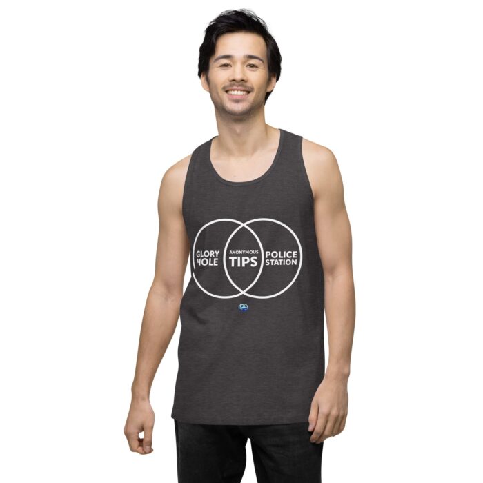 Men’s premium tank top - Anonymous Tips - Image 22