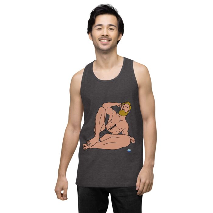 Men’s premium tank top - Blonde in Jock - Image 22