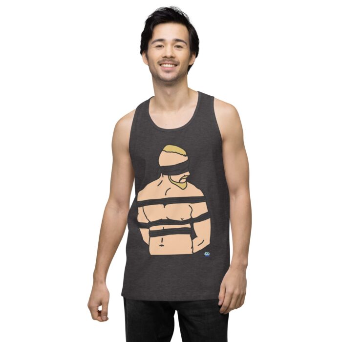Men’s premium tank top - Bound and Blindfolded - Image 10