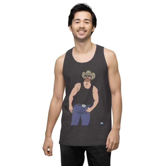 Men’s premium tank top - Cowboy Blues - Image 22