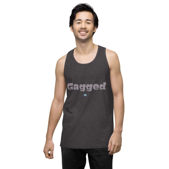 Men’s premium tank top - Gagged - Image 11