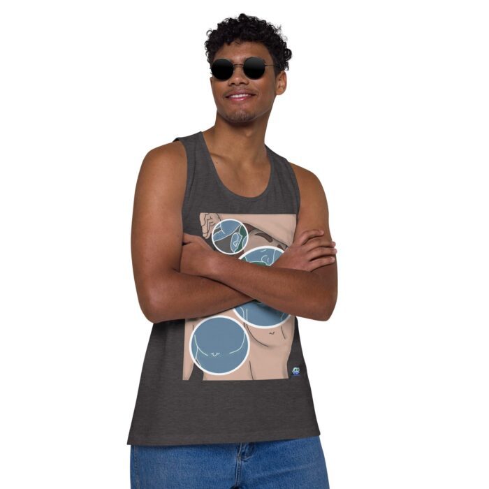 Men’s premium tank top - Negative Feelings - Image 7