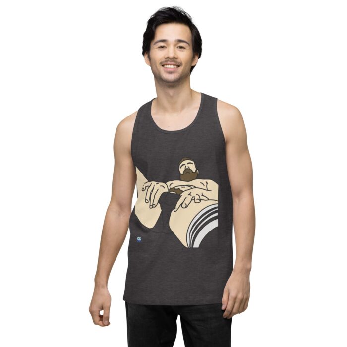 Men’s premium tank top - Peekaboo Bush - Image 11