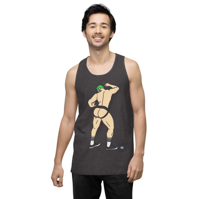 Men’s premium tank top - Up Against The Wall - Image 11