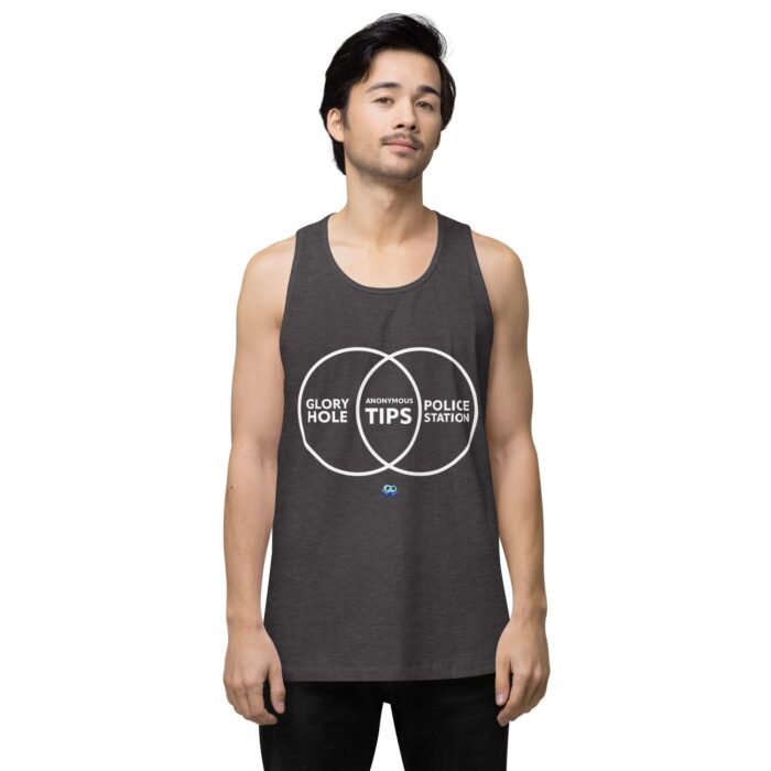 Men’s premium tank top - Anonymous Tips - Image 21