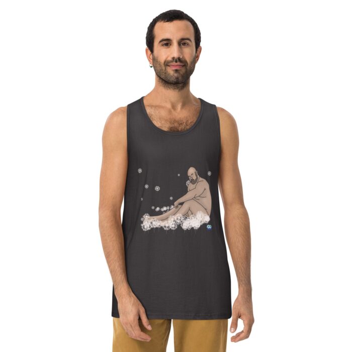 Men’s premium tank top - Dandelions - Image 10