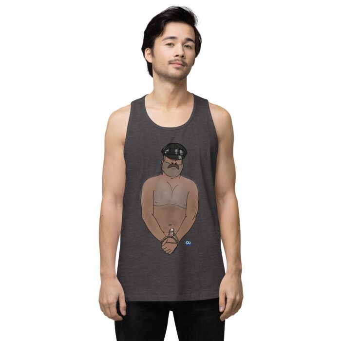 Men’s premium tank top - Hairy Daddy - Image 10