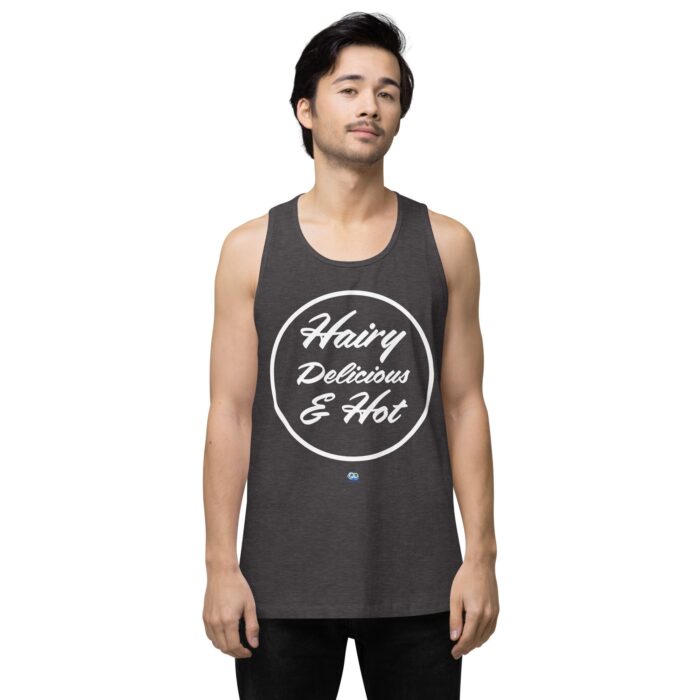 Men’s premium tank top - Hot Hairy Delicious - Image 22