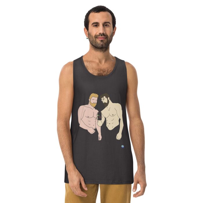 Men’s premium tank top - Locker Room Selfie - Image 5