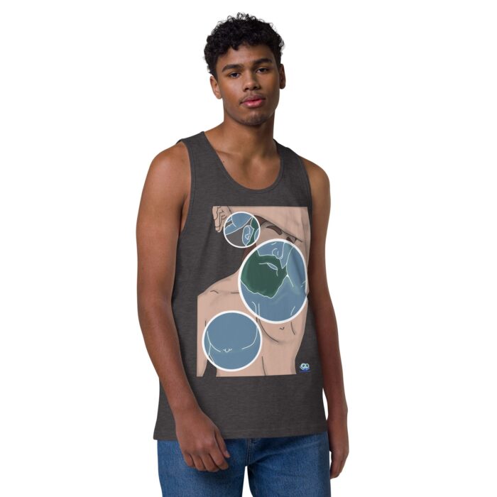 Men’s premium tank top - Negative Feelings - Image 6