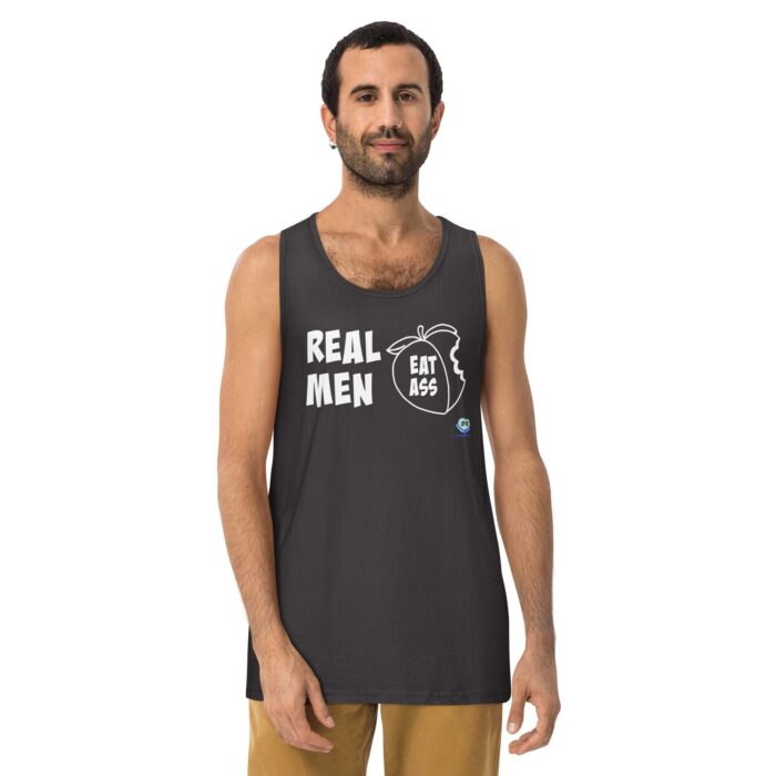 Men’s premium tank top - Real Men Eat Ass - Image 6