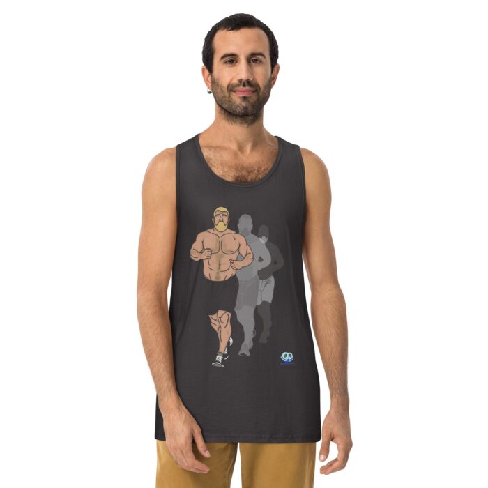 Men’s premium tank top - Running Up That Hill - Image 10