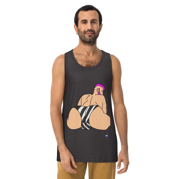 Men’s premium tank top - Stripes - Image 6