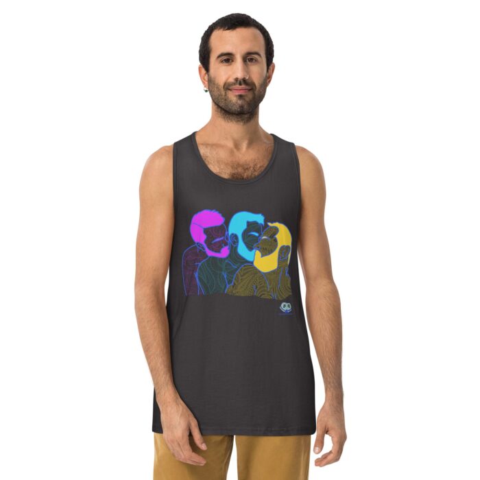 Men’s premium tank top - Throuple Pop Art - Image 6