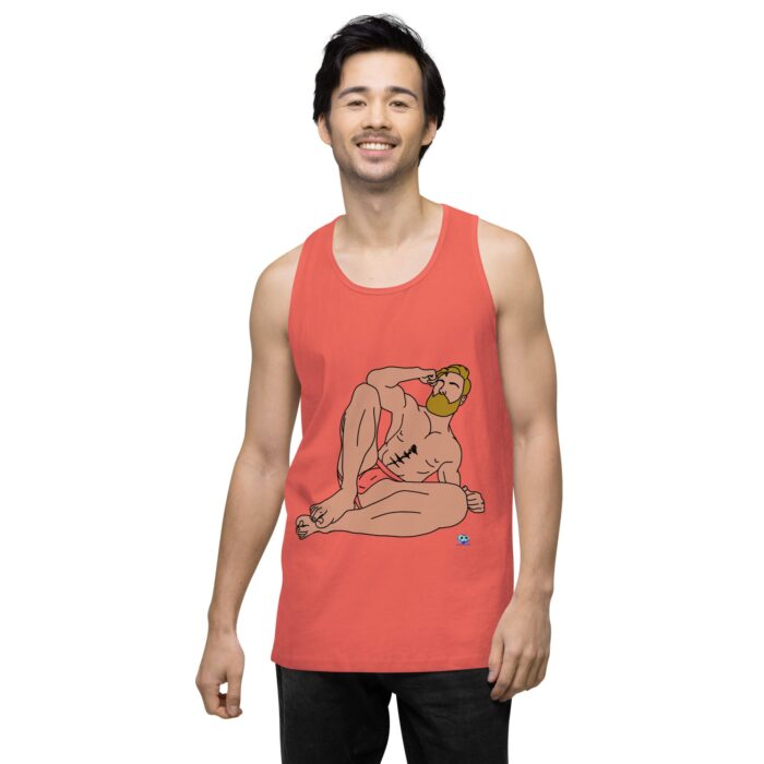 Men’s premium tank top - Blonde in Jock - Image 37