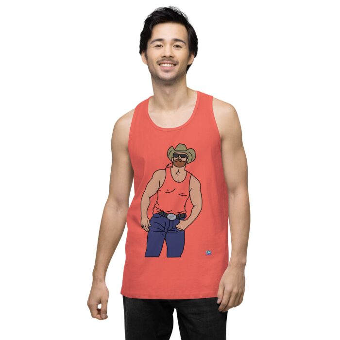 Men’s premium tank top - Cowboy Blues - Image 37