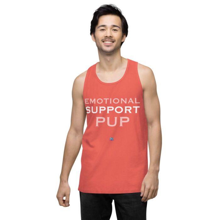 Men’s premium tank top - Emotional Support Pup - Image 38