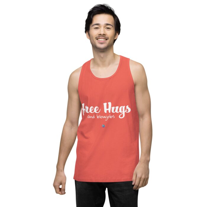 Men’s premium tank top - Free Hugs - Image 37