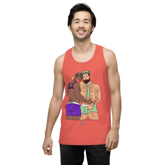 Men’s premium tank top - He's Got a Basket - Image 38