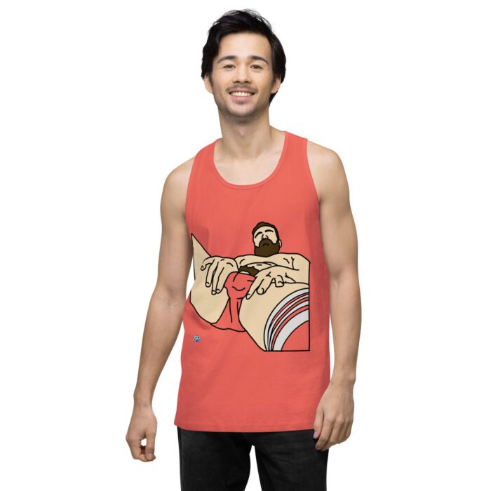 Men’s premium tank top - Peekaboo Bush - Image 16
