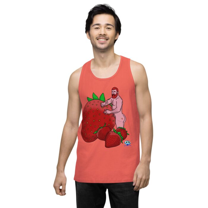 Men’s premium tank top - Red and Wild - Image 17