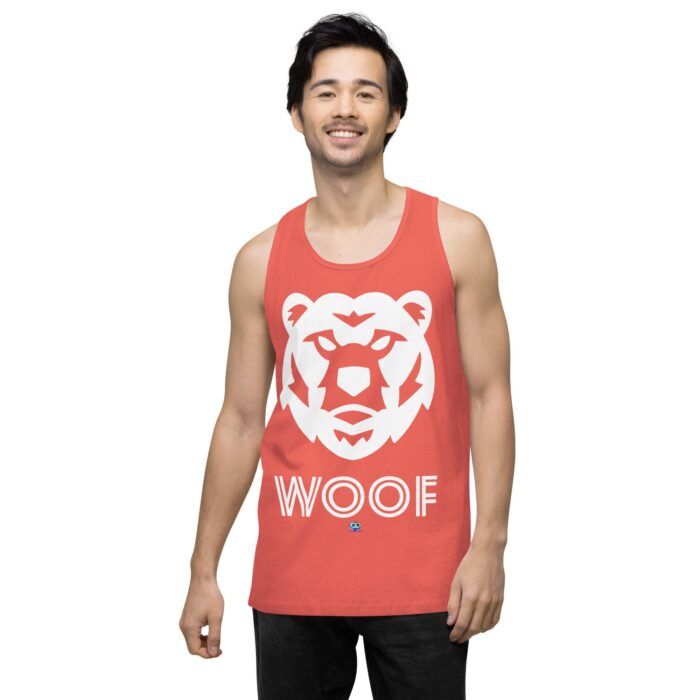 Men’s premium tank top - Woof Geo-Bear