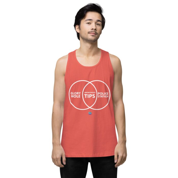 Men’s premium tank top - Anonymous Tips - Image 36
