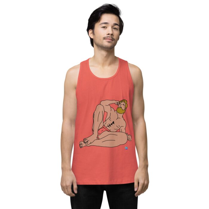 Men’s premium tank top - Blonde in Jock - Image 36