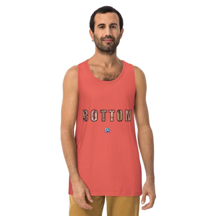 Men’s premium tank top - Bottom Cutout
