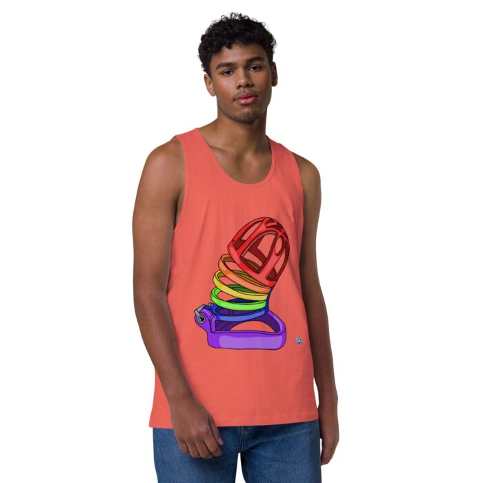 Men’s premium tank top - Chastity Cage - Image 30