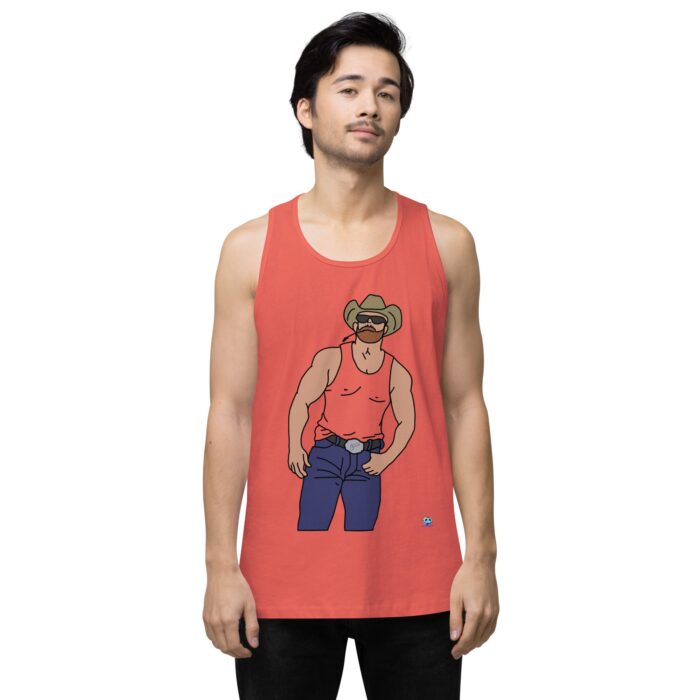 Men’s premium tank top - Cowboy Blues - Image 36