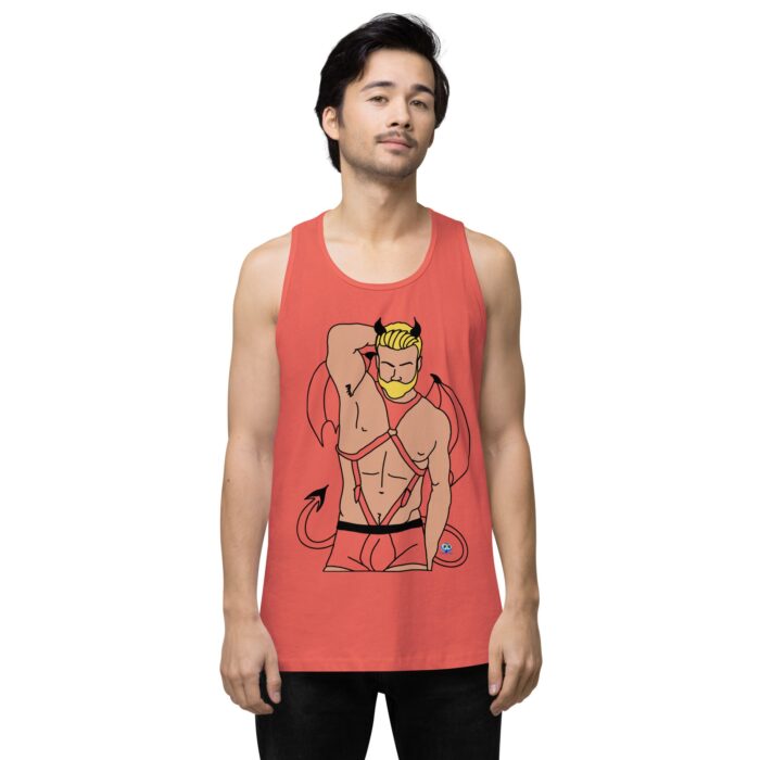 Men’s premium tank top - Devil - Image 15