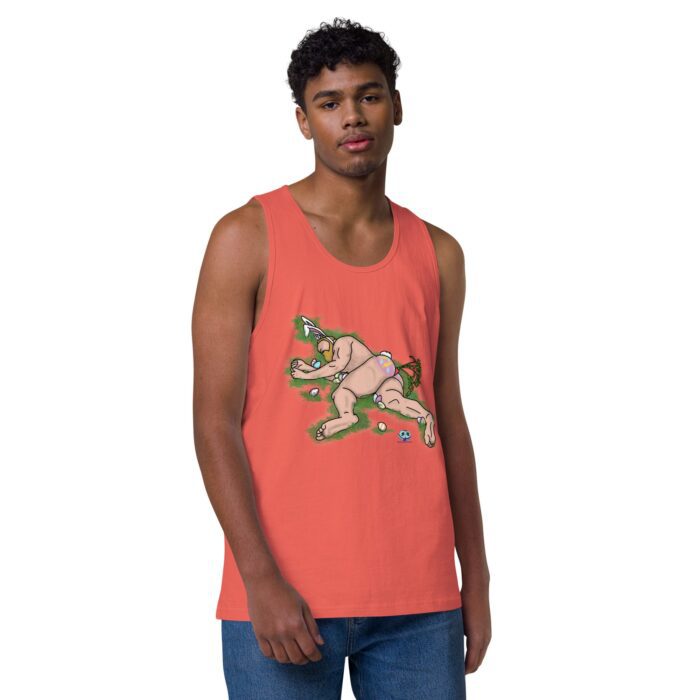 Men’s premium tank top - Egg Hunt - Image 11