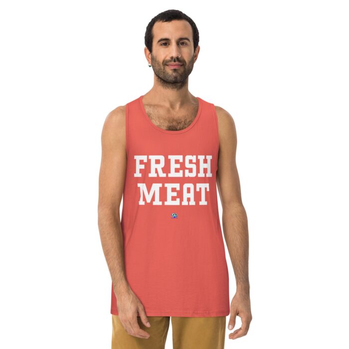 Men’s premium tank top - Fresh Meat - Image 9