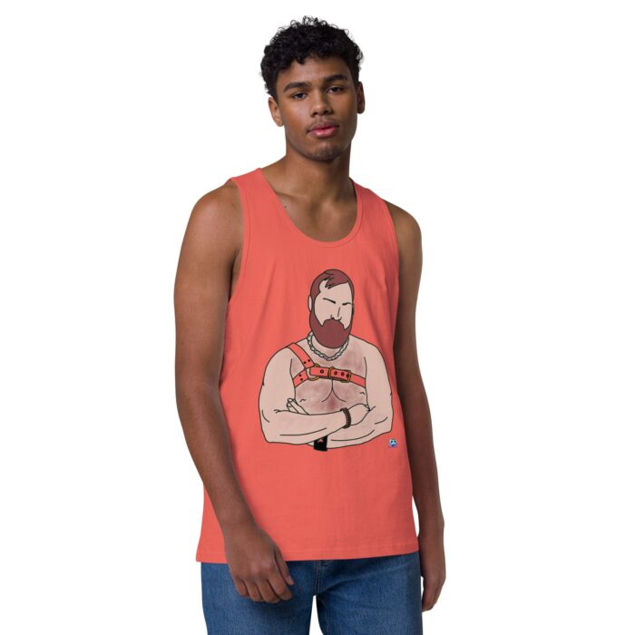 Men’s premium tank top - Hairy Harness - Image 29